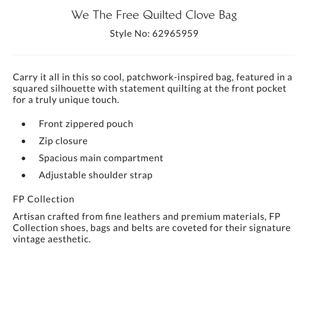 Free People - We The Free Quilted Clove Bag - Picture 5 of 10